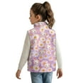 thumbnail image 3 of Pzuqiu Axolotl Kids Outerwear Vest Lightweight Soft Winter Lightweight Sleeveless Fleece Jacket with Pocket Fashion Vest Zip Up Sleeveless for Girl for Outdoor Activities 4T, 3 of 7