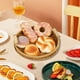 thumbnail image 1 of Amzcrzy Caja De Almacenamiento De Adornos Platos De Frutas De Ratán De Imitación Canasta De Pan Japonesa Tejida A Mano Canasta De Bollos Al Vapor Canasta De Almacenamiento Para El Hogar De La Sala De, 1 of 5