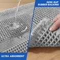 thumbnail image 4 of JIATER Waffle Bathroom Rugs Non-Slip Washable Bath Mat Super Absorbent Quick Dry, 4 of 9