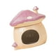 thumbnail image 5 of Casita de cerámica para hámster, cama con escondite para hámster, nido para hámster con forma de seta, pequeño animal Violeta, 5 of 9