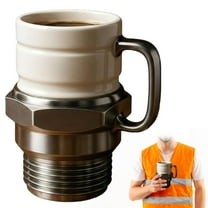 DAMAI Spark Plug Mug, Ceramic Spark Plug-shaped Coffee Cup, 12oz Car Coffee Cup Gift for Men, Suitable for Car Lovers, Mechanics, Auto Enthusiasts, Collectors