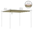 thumbnail image 3 of Outsunny Replacement Pergola Canopy Cover for 9.8' x 9.8' Pergola, Tan, 3 of 9