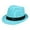 Blue, variant on Classic Short Brim Straw Sun Hat for Kids Boys Girls Summer Casual Outdoor Beach Wear,Color:Blue