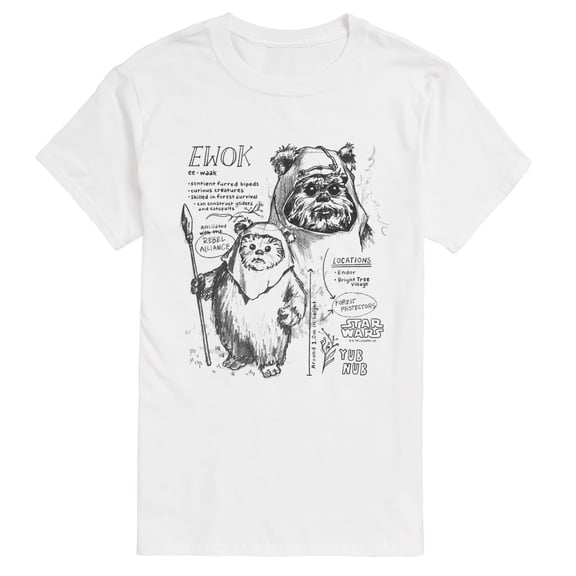 Star Wars - Ewok Field Guide - Men's Short Sleeve Graphic T-Shirt