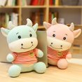 thumbnail image 1 of Sonrisa suave Leche Vaca Felpa Abajo Algodón Juguete Relleno Animal de dibujos animados Ganado Mu?eca Decoración para el hogar Ni?os Ni?as B XianweiShao 8390606406101, 1 of 1