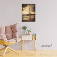 thumbnail image 3 of Lighthouse Beach Sunset Seascape Canvas Wall Art Print 18X24", 3 of 4