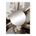 thumbnail image 2 of Designart "Linear Floral Elegance Rose Gold III" Floral Mirror Wall Decor - Traditional White Floral Dining Room Wall Mirror Art - 32" x 24" Inch, 2 of 5