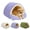 Purple, variant on Cozy Monster Cat Bed, Cat Beds for Indoor Cats, Cat Cave Bed Cat Tent with Removable Cushion, Warm Cave Nest Sleeping Bed Puppy House for Cats Small Dogs, Anti-Anxiety Cuddler Beds, Beige