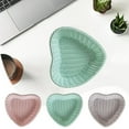 thumbnail image 1 of Fiudx Cesta de Almacenamiento En Forma de Corazón, Organizador de Joyas Versátil, Diseño de Plástico Duradero, Soporte para Dulces de Boda, Elegante Decoración de Escritorio, Fácil de Limpiar, Tamaño, 1 of 7