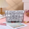 thumbnail image 5 of RUISINERY Quilted Makeup Bag PU Leather Cosmetic Organizers Multi Functional Diamonds Pattern Designs Multiple Color Available, 5 of 8