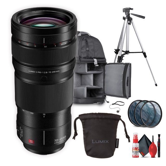 Panasonic Lumix S Pro 70-200mm f/2.8 Ensemble d'Objectifs avec Accessoires
