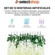 thumbnail image 2 of Flores Artificiales De Decoracion Glicina Colgantes De Wisteria para Jardín Exterior Hogar Fiesta Boda Plantas Artificiales Decorativas Flores Artificiales Realistas (Blancas 12 Piezas), 2 of 8