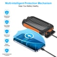36800mAh Solar Charger for Cell Phone iphone, DURECOPOW Portable Solar