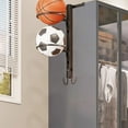 thumbnail image 5 of SSZMDLB under $5 Basketball Storage Rack, Wall Mounted Ball Organizer, Multi-layer Sports Equipment Holder, No Drill Installation Ball Storage Solution, 5 of 6