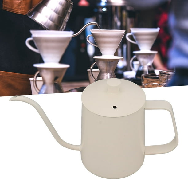 Acero Inoxidable Verter Sobre Tettle, Controlar Precisamente El Café Con Cuello De Cloque Con Diseño De Orejas Colgantes Para Café, Té, Bebidas Calientes
