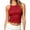 A1 Red, variant on BODOAO Women's Sequin Halter Crop Top Sleeveless Sparkly Tank Shirt, Slim Fit Shimmer Camisole for Party Club Night Out Concert Festival Rave Outfits Black L