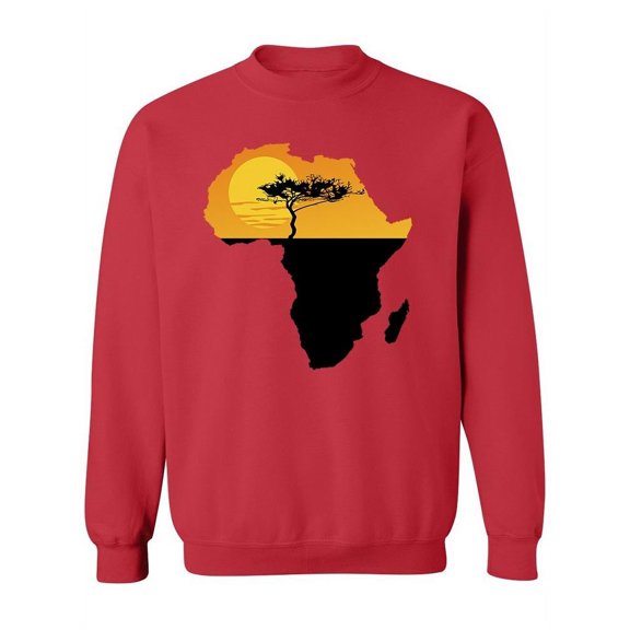 African Continent Paint Sweatshirt Women -Image by Shutterstock, Female Medium