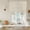 Pale Apricot, variant on Yellow Tie Up Curtains for Windows, Adjustable Balloon Window Shades, Rustic Farmhouse Solid Color Kitchen Window Treatments Adjustable Roll Up Curtain for Basement/Nursery 52"x45"