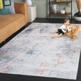 thumbnail image 5 of SAFAVIEH Santa Monica Franklin Abstract Polyester Area Rug, Ivory/Green, 4' x 6', 5 of 13