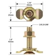 thumbnail image 2 of L Track Threaded Stud Fittings L-track Threaded Double Stud Lug Fitting Tie Down, Used With L Track-SinKeeU, 2 of 5