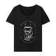 thumbnail image 1 of Camiseta de Verano para Mujer, Camiseta Transpirable con Cuello Redondo para Actividades Al Aire Libre Negro, 1 of 7