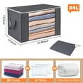 Wardrobe Clothes Organizer 3Pack Large Storage Containers for