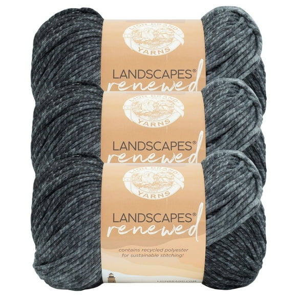 Lion Brand Landscapes Renewed Yarn #4 Medium/Worsted Recycled Yarn 150g/212m 3-Pack
