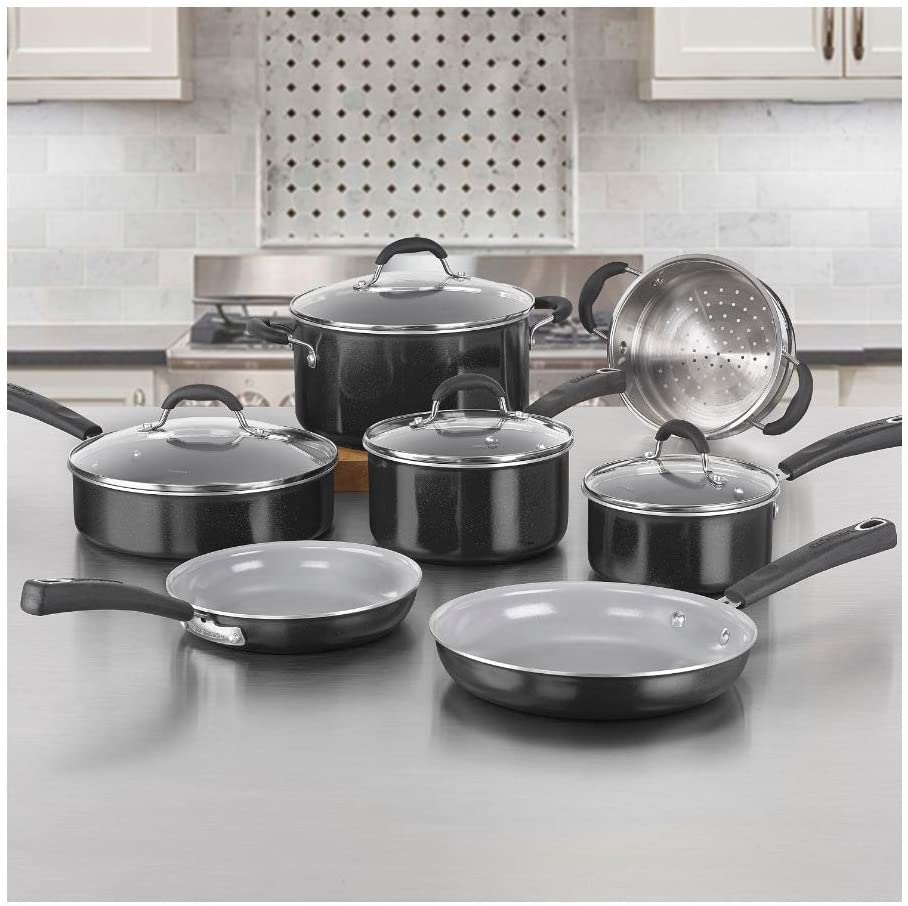 cuisinart advantage ceramica xt 11 piece cookware set stores