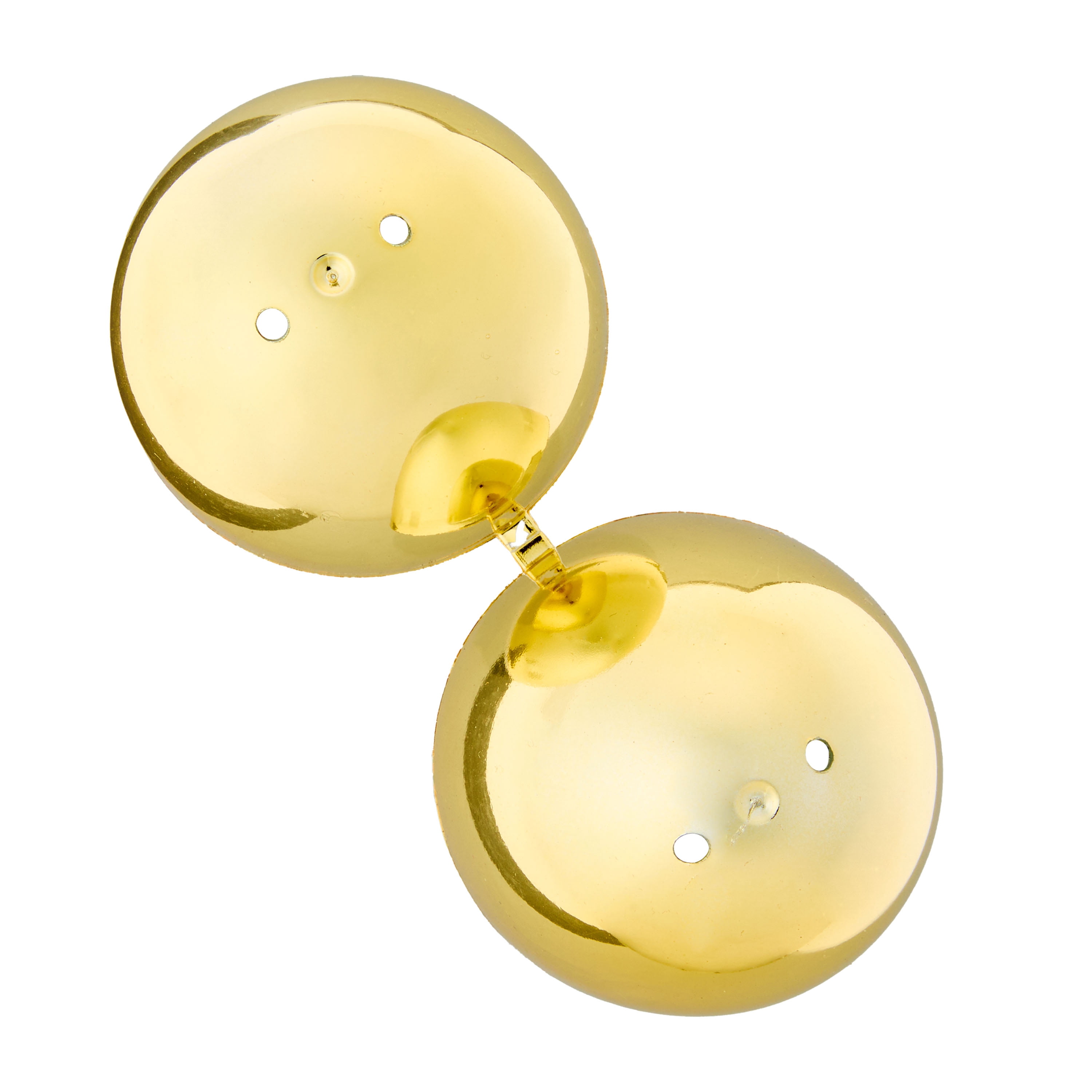 Way To Celebrate Fillable Easter Eggs, Metallic Gold, 4 in, 4 Count