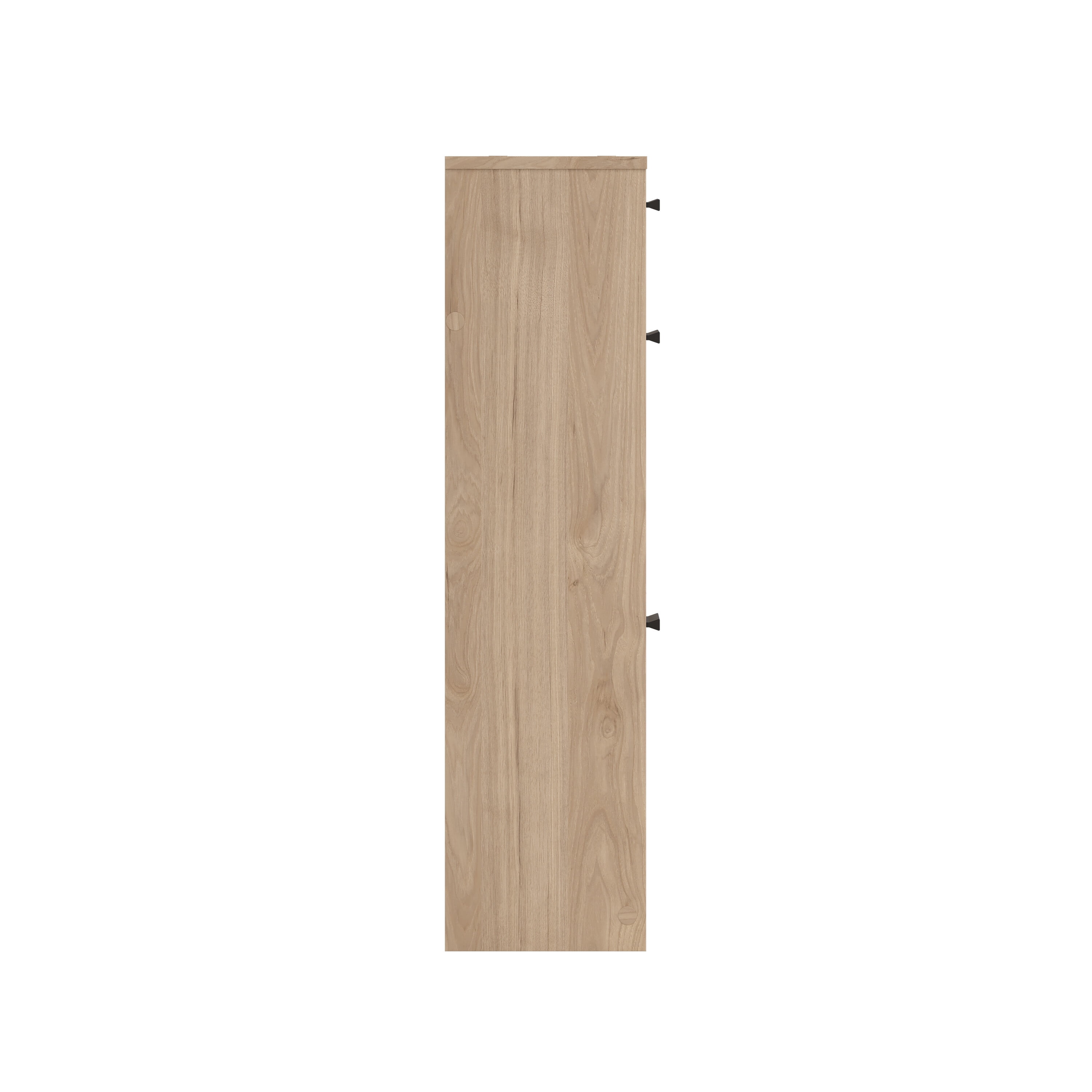 Tvilum Escape 2 Door Shoe Cabinet with Dual-Row Storage and 1 Drawer in Jackson Hickory
