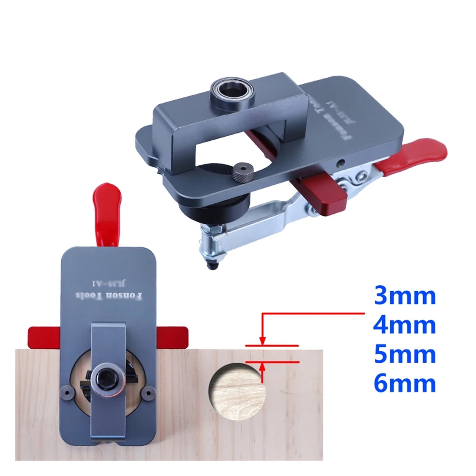 35mm Concealed Hinge Jig, Accurate Locking Hinge Drilling Jig, Hole Guide Hole Puncher Locator Tools For Door Cabinets Hinges ,Power Tools