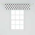 thumbnail image 2 of Ambesonne Cat Window Valance, Abstract Modern Monochrome, 54" X 12", Charcoal Grey Pale Pink, 2 of 3