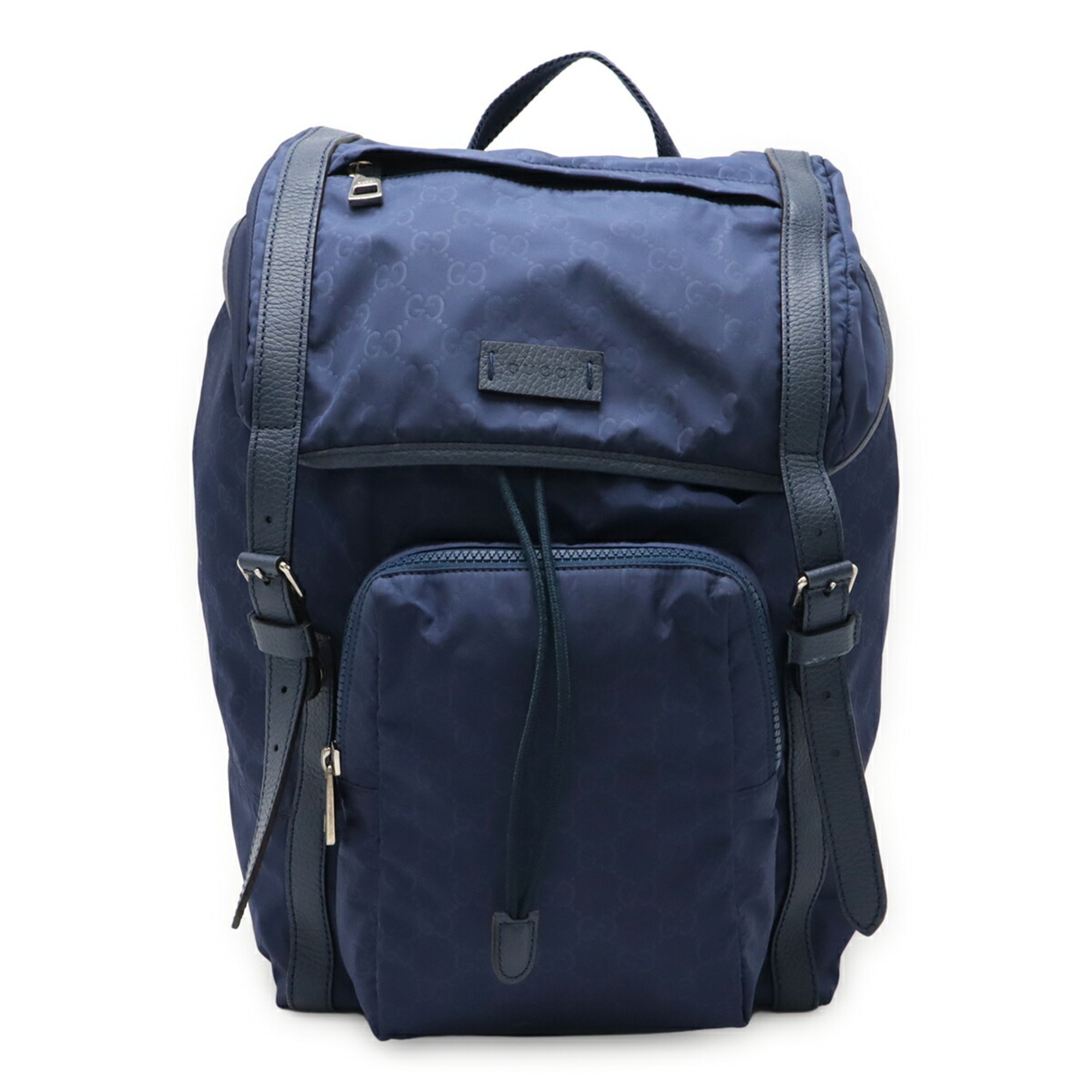Gucci 510336 GG Backpack/Daypack Nylon Material Women\'s GUCCI Gucci Large Blue Nylon GG Backpack Travel Backpack - 510336  main image 3