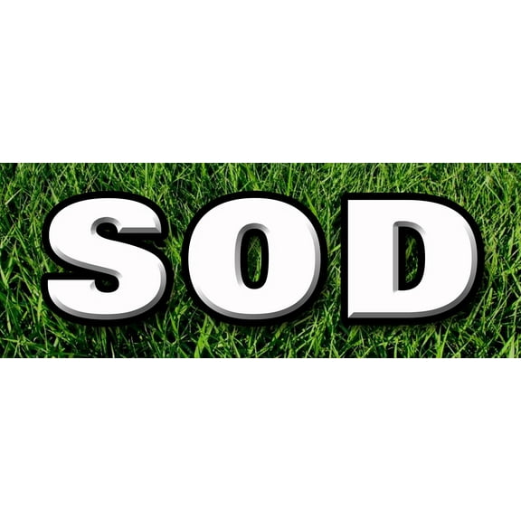 48" SOD DECAL sticker landscape landscaper for sale grass seed farm grasses