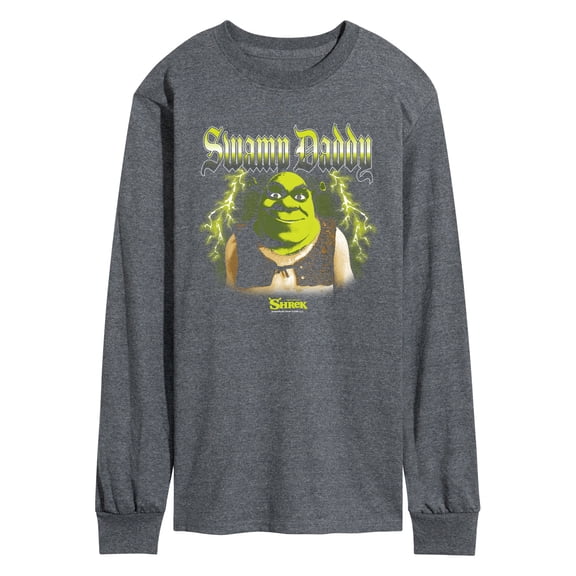 Shrek - Swamp Daddy Bootleg Men's Long Sleeve Graphic T-Shirt