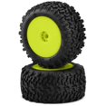thumbnail image 2 of J Concepts JCO31002221 Scorpios Compound Pre-Mounted Wheels, Green & Yellow, 2 of 2