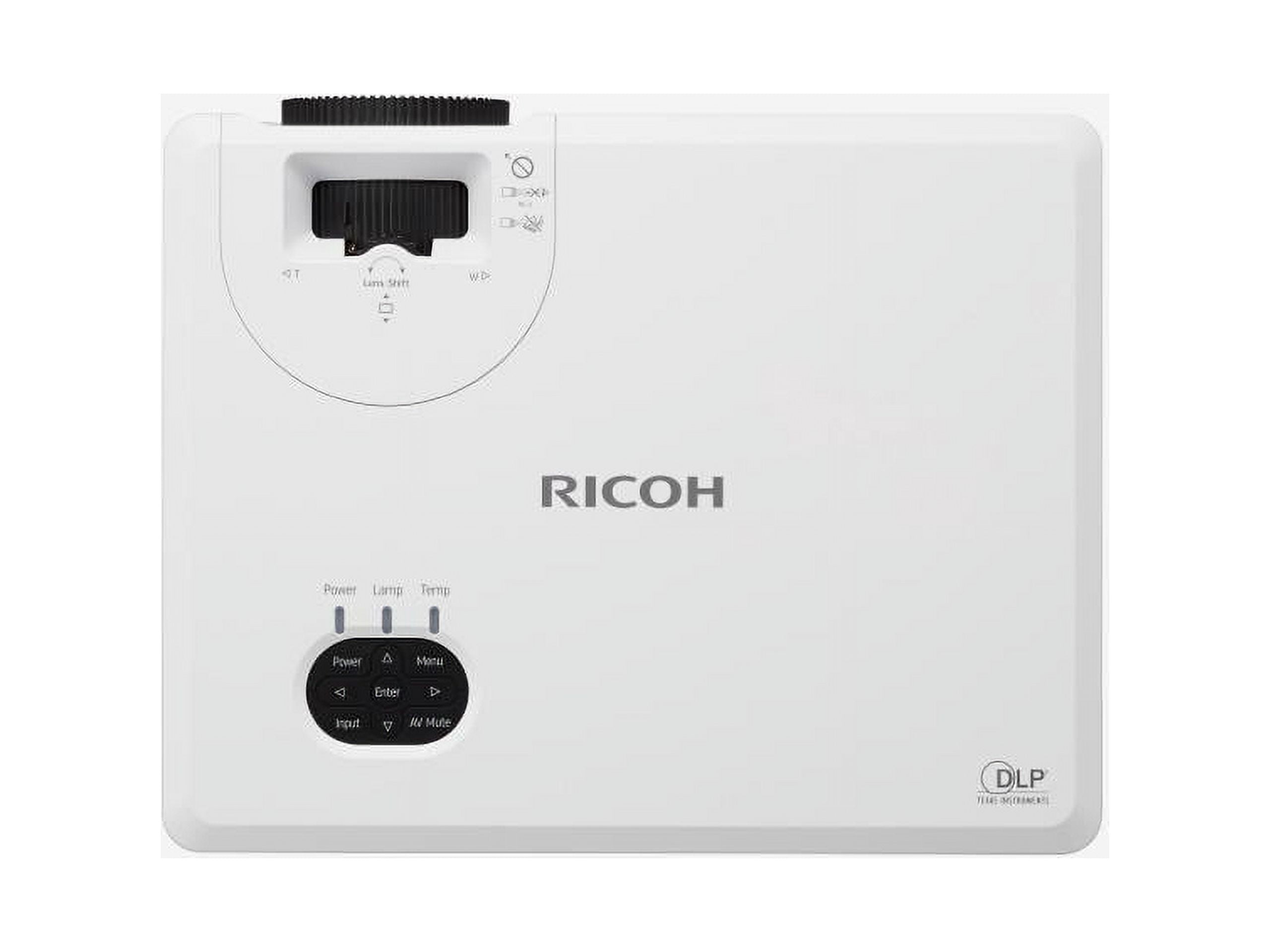 RICOH PJ WUL5860 Compact Laser Projector | Bright 4,000 Lumens | Standard Throw | 29-303" Screen Size | Vertical Lens Shift | 360? Installation | Up to 20,000 hours | Two 8W Stereo Speakers
