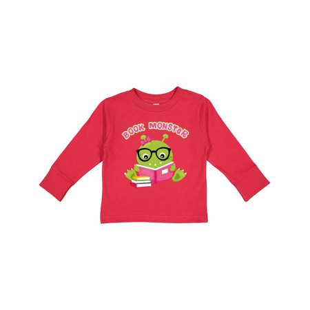 

Inktastic Book Monster Girl Gift Toddler Toddler Girl Long Sleeve T-Shirt