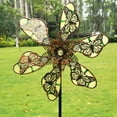 thumbnail image 5 of Wind Spinners Outdoors for Yard and Garden, Metal Wind Sculpture, Outdoor Kinetic Windmill for Patio, Lawn & Garden Decoration-B&6.7inch, 5 of 9
