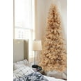 thumbnail image 2 of Perfect Holiday 6.5 Ft Rose Gold Christmas Tree with Metal Stand, 624 Tips, Dia 38", 2 of 4