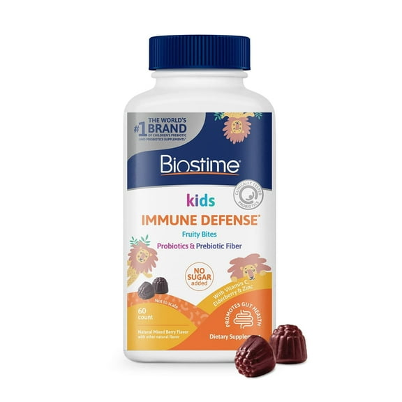 Biostime Kids Immune Defense Fruity Bites, Dietary Supplement, 60ct