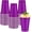 Purple, variant on 50 Lavender Plastic Cups, 16 oz Disposable Cups, Drinking Cups For Birthday Party, Baby Shower, Easter, Mothers Day