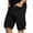 01 Black, variant on Weiqiqre Mens Cargo Shorts Casual Flap Pocket Cargo Jorts Straight Leg Denim Jeans Shorts