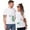 White, variant on RQYYD Lovely Dinosaur Matching Couple T-Shirt for Husband Wife,Short Sleeve Crewneck Matching T-Shirt for Lover