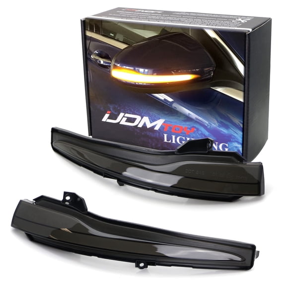 Smoked Lens Dynamic Sequential Blink LED Side Mirror Turn Signal Light Strip Assembly For Mercedes C E S GLC Class, etc