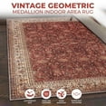thumbnail image 6 of BNM Vintage Non-Slip Washable Indoor Area Rug, 2'7" x 8', Beige, 6 of 9