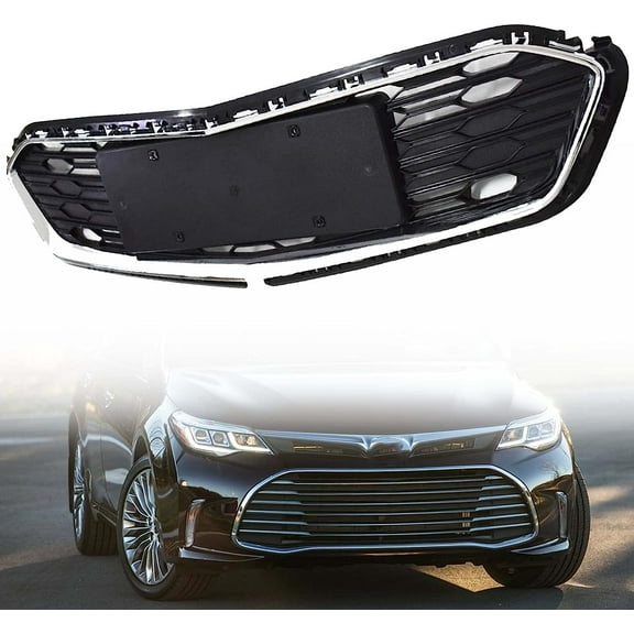 PET-U Front Bumper Lower Grille Chrome Trim Replacement for 2016 2017 2018 Avalon