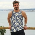 thumbnail image 6 of KLL Lilies Flowers Print Men's Muscle Gym Workout Stringer Tank Tops Bodybuilding Fitness T-Shirts Tank Tops Men-Large, 6 of 7