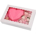 thumbnail image 1 of Paquete de 30 cajas de panadería con ventana, cajas de galletas, cajas automáticas para pasteles, magdalenas, donas y pasteles (blanco), 1 of 4