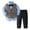 K, variant on Toddler Boys Clothes Girl Spring Fall Button Front Long Sleeve Pocket 1T 2T 3T 4T 5T 6T Party Wear Set 2-Pieces